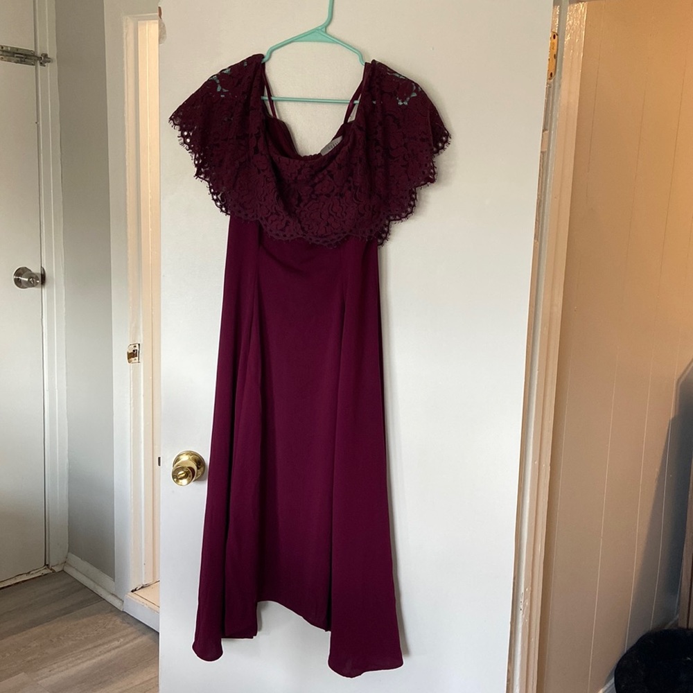 Formal Midi off the shoulder dress size 8